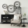 Mercana Maxwell 20" Round Dark Brown Wood With Black Metal Pedestal Side Table 4