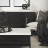 Mercana Divina Black-Brown Wood w/ White Marble Top and Black Metal Base Sideboard 5