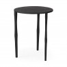 Mercana Timothy 16.0L x 16.0W X 20.0H Ebony Black Iron Side Table 4