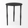 Mercana Timothy 16.0L x 16.0W X 20.0H Ebony Black Iron Side Table 2 - Mercana Timothy 16.0L x 16.0W X 20.0H Ebony Black Iron Side Table 2