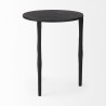 Mercana Timothy 16.0L x 16.0W X 20.0H Ebony Black Iron Side Table 1