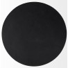 Mercana Timothy 16.0L x 16.0W X 20.0H Ebony Black Iron Side Table Top
