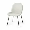 Mercana Inala White Fabric Seat Black Metal Frame Dining Chair 1 - Mercana Inala White Fabric Seat Black Metal Frame Dining Chair 1
