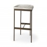 Mercana Millie 16.75 X 17.75 X 30 Hair-on-hide Seat With Gold Frame Bar Stool 1