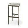 Mercana Millie 16.75 X 17.75 X 30 Hair-on-hide Seat With Gold Frame Bar Stool 1 - Mercana Millie 16.75 X 17.75 X 30 Hair-on-hide Seat With Gold Frame Bar Stool 1