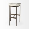 Mercana Millie 16.75 X 17.75 X 30 Hair-on-hide Seat With Gold Frame Bar Stool 3