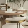 Mercana Hollyfield II Cream Fabric Seat W/ Gold Iron Frame Dining Chair 5 - Mercana Hollyfield II Cream Fabric Seat W/ Gold Iron Frame Dining Chair 5