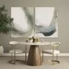 Mercana Hollyfield II Cream Fabric Seat W/ Gold Iron Frame Dining Chair 6 - Mercana Hollyfield II Cream Fabric Seat W/ Gold Iron Frame Dining Chair 6