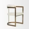Mercana Hollyfield II Cream Fabric Seat W/ Gold Iron Frame Dining Chair 2 - Mercana Hollyfield II Cream Fabric Seat W/ Gold Iron Frame Dining Chair 2