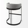 Mercana Hollyfield II Gray Fabric Seat W/ Gray Metal Base Counter Stool 1 - Mercana Hollyfield II Gray Fabric Seat W/ Gray Metal Base Counter Stool 1
