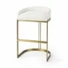Mercana Hollyfield II Cream  Fabric Seat W/ Gold Metal Base Bar Stool 2 - Mercana Hollyfield II Cream  Fabric Seat W/ Gold Metal Base Bar Stool 2