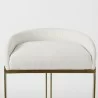 Mercana Hollyfield II Cream  Fabric Seat W/ Gold Metal Base Bar Stool 1 - Mercana Hollyfield II Cream  Fabric Seat W/ Gold Metal Base Bar Stool 1