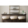 Mercana Hollyfield II Cream  Fabric Seat W/ Gold Metal Base Bar Stool 3