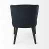 Niles 23.5L x 24.0W x 32.0H Navy Fabric Seat W/ Dark Brown Wooden Legs Wingback Dining Chair Back - Niles 23.5L x 24.0W x 32.0H Navy Fabric Seat W/ Dark Brown Wooden Legs Wingback Dining Chair Back