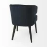 Niles 23.5L x 24.0W x 32.0H Navy Fabric Seat W/ Dark Brown Wooden Legs Wingback Dining Chair Back - Niles 23.5L x 24.0W x 32.0H Navy Fabric Seat W/ Dark Brown Wooden Legs Wingback Dining Chair Back