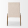 Mercana Palisades Cream Upholstery With Solid Wood Armless Dining Chair Back