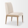 Mercana Palisades Cream Upholstery With Solid Wood Armless Dining Chair Side