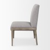 Mercana Palisades Gray Upholstery With Solid Wood Armless Dining Chair Side