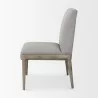 Mercana Palisades Gray Upholstery With Solid Wood Armless Dining Chair Side - Mercana Palisades Gray Upholstery With Solid Wood Armless Dining Chair Side