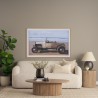 Mercana Terra 48L x 28W x 15H Light Brown Wood Oval Fluted Coffee Table