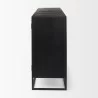 Mercana Sloan 80.0L x 17.0W x 36.0H Black Wood With Black Metal Frame Sideboard Side - Mercana Sloan 80.0L x 17.0W x 36.0H Black Wood With Black Metal Frame Sideboard Side
