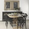 Mercana Sloan 80.0L x 17.0W x 36.0H Black Wood With Black Metal Frame Sideboard 3 - Mercana Sloan 80.0L x 17.0W x 36.0H Black Wood With Black Metal Frame Sideboard 3