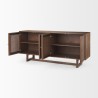 Mercana Grier Medium Brown Solid Wood W/Cane Sideboard  Open