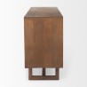 Mercana Grier Medium Brown Solid Wood W/Cane Sideboard  Side