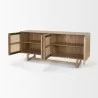 Mercana Grier 72.0L x 18.75W x 31.5H Light Brown Solid Wood W/Cane Sideboard Open - Mercana Grier 72.0L x 18.75W x 31.5H Light Brown Solid Wood W/Cane Sideboard Open