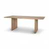 Mercana Grier 84L Light Brown Wood w/ Cane Dining Table1