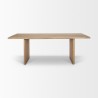 Mercana Grier 84L Light Brown Wood w/ Cane Dining Table Front