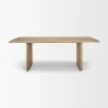 Mercana Grier 84L Light Brown Wood w/ Cane Dining Table Front - Mercana Grier 84L Light Brown Wood w/ Cane Dining Table Front