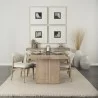 Mercana Grier 84L Light Brown Wood w/ Cane Dining Table - Mercana Grier 84L Light Brown Wood w/ Cane Dining Table