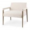 Mercana Palisades Cream Upholstery With Solid Wood Accent Chair
