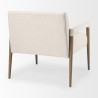 Mercana Palisades Cream Upholstery With Solid Wood Accent Chair ack