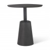 Mercana Maxwell 32" Round Black-Brown Wood With Black Metal Pedestal Bistro Table 2