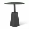 Mercana Maxwell 32" Round Black-Brown Wood With Black Metal Pedestal Bistro Table 2 - Mercana Maxwell 32" Round Black-Brown Wood With Black Metal Pedestal Bistro Table 2