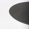 Mercana Maxwell 32" Round Black-Brown Wood With Black Metal Pedestal Bistro Table 1