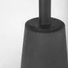 Mercana Maxwell 32" Round Black-Brown Wood With Black Metal Pedestal Bistro Table Bottom - Mercana Maxwell 32" Round Black-Brown Wood With Black Metal Pedestal Bistro Table Bottom