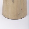 Mercana Maxwell 32" Round White-Black Wood With Black Metal Pedestal Bistro Table 2
