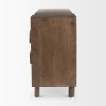 Mercana Astrid Medium Brown Solid Wood 6 Drawer Sideboard Side