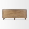 Mercana Astrid Medium Brown Solid Wood 6 Drawer Sideboard Back
