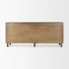 Mercana Astrid Medium Brown Solid Wood 6 Drawer Sideboard Back - Mercana Astrid Medium Brown Solid Wood 6 Drawer Sideboard Back
