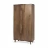 Mercana Astrid 36.0L x 17.0W x 70.0H Medium Brown Solid Wood Armoire 1 - Mercana Astrid 36.0L x 17.0W x 70.0H Medium Brown Solid Wood Armoire 1