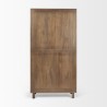 Mercana Astrid 36.0L x 17.0W x 70.0H Medium Brown Solid Wood Armoire Back
