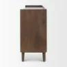 Mercana Lillie Medium Brown Wood 4 Door Tray Top Sideboard Side - Mercana Lillie Medium Brown Wood 4 Door Tray Top Sideboard Side