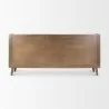 Mercana Lillie Medium Brown Wood 4 Door Tray Top Sideboard Back - Mercana Lillie Medium Brown Wood 4 Door Tray Top Sideboard Back