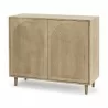 Mercana Tucker Light Brown Wood With Carved Arch Pattern 4 Door Sideboard - Mercana Tucker Light Brown Wood With Carved Arch Pattern 4 Door Sideboard