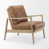 Mercana Raeleigh Tan Faux Leather Accent Chair Other Side