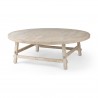 Mercana Rosie 48.0L x 48.0W x 16.0H Round Blonde Wood Coffee Table 1